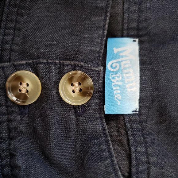 SHOW ME YOUR MUMU Lasso Midnight Chambray Pants S - Picture 7 of 8